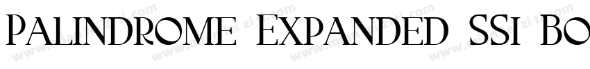 Palindrome Expanded SSi Bold Expan字体转换